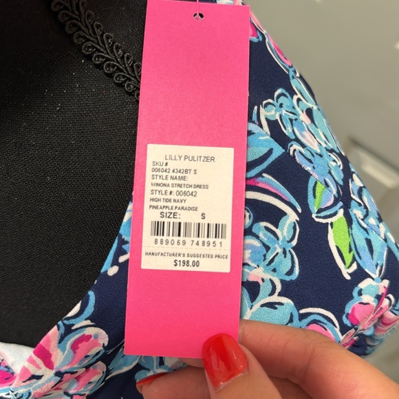 NWT Lilly Pulitzer Winona Stretch Dress Size S - Picture 5 of 5